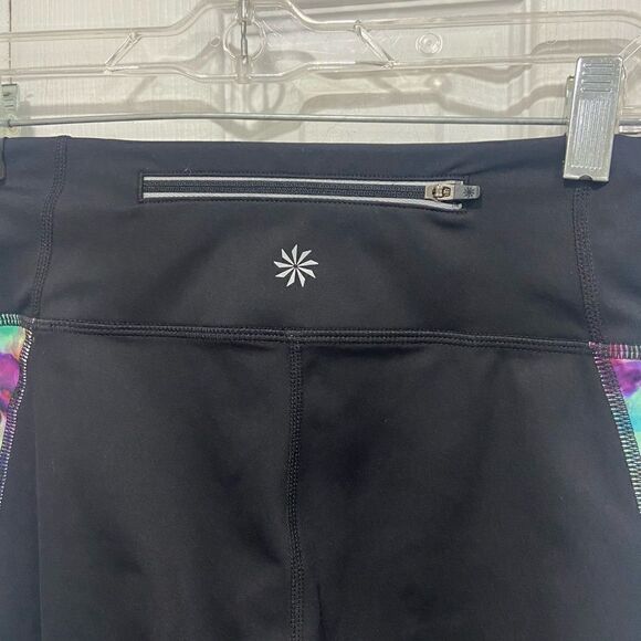 Athleta colorful mesh leggings bag key pocket size S - Picture 5 of 7